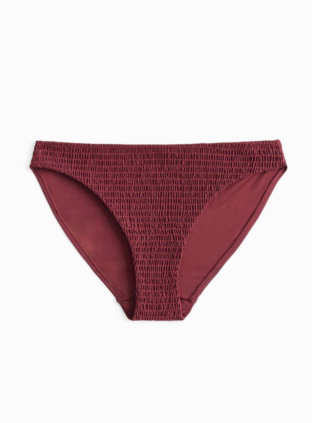 Berry Red Shirred High Leg Tankini Bottoms 18 - Image 2